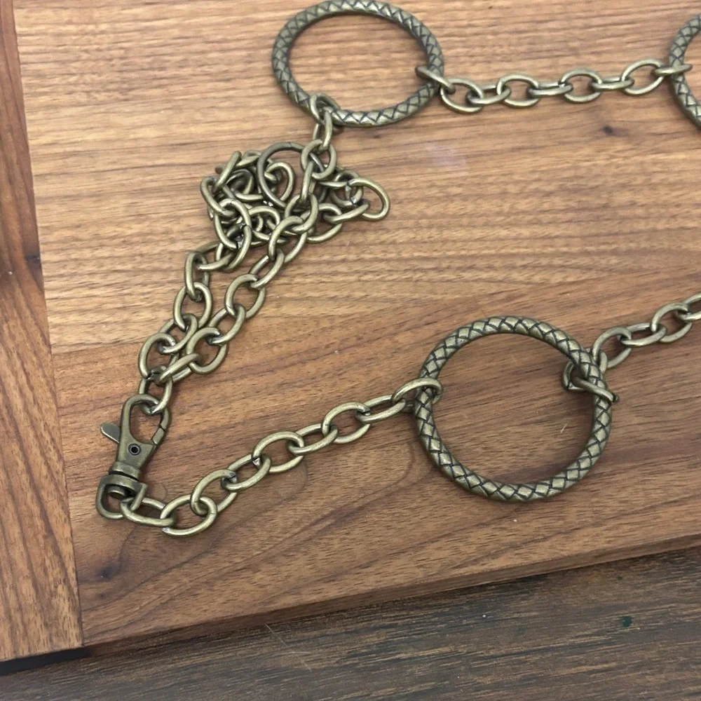 Brass/gold toned Chain Link Belt- like new!